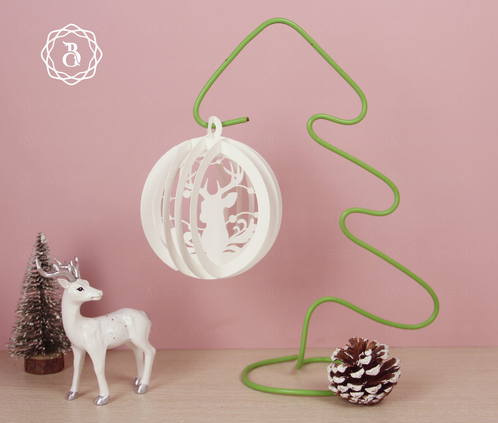 Pack 6 Christmas Pop-up 3D Ornaments SVG (Digital files)