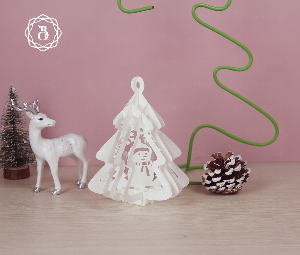 Pack 6 Christmas Pop-up 3D Ornaments SVG (Digital files)
