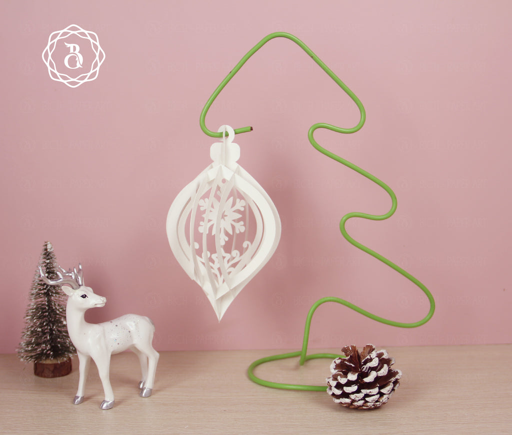 Pack 6 Christmas Pop-up 3D Ornaments SVG (Digital files)