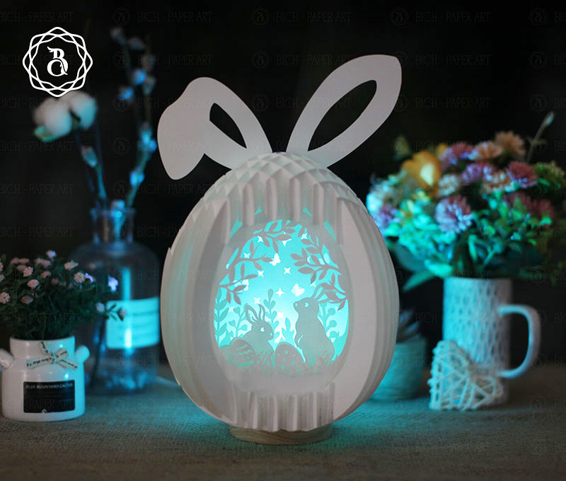 Easter Egg With Bunny Ears Pop-up 3D Digital Files
