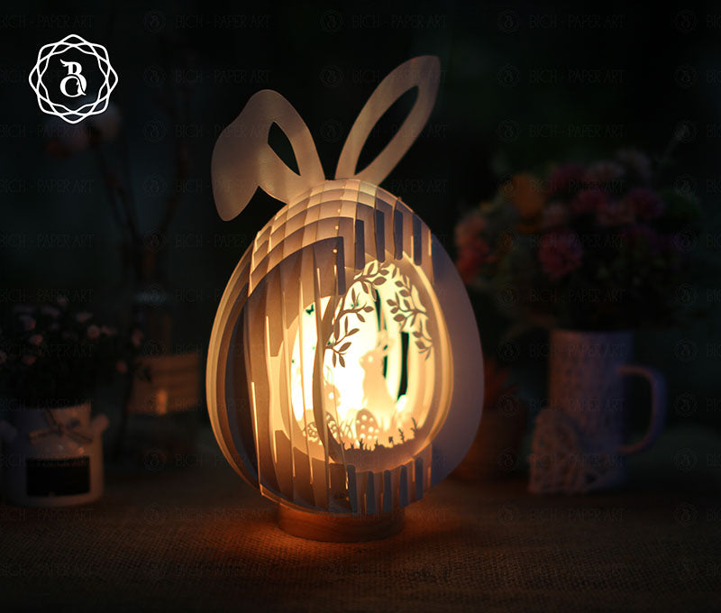 Easter Egg With Bunny Ears Pop-up 3D Digital Files