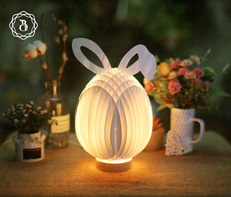 Easter Egg With Bunny Ears Pop-up 3D Digital Files